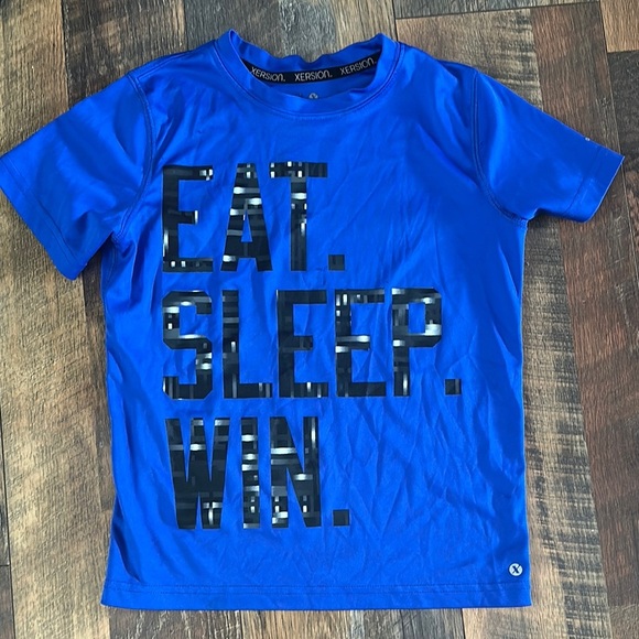 Xersion Blue Short Sleeve Tee Vibrant Casual Style - Picture 1 of 3